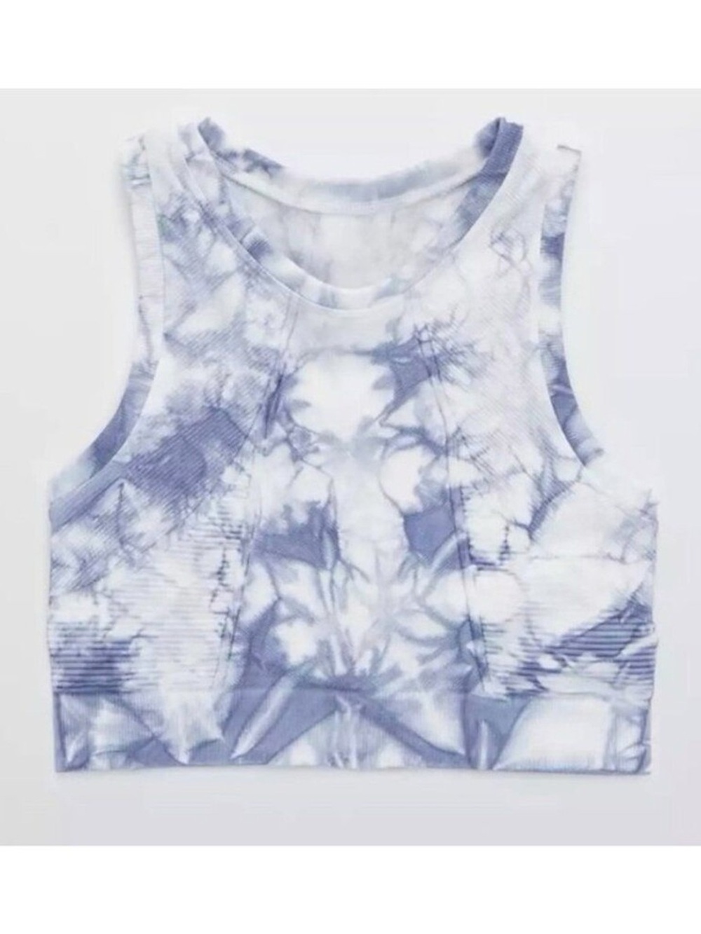 Aerie Tie-Dye Ribbed Cropped Workout Top